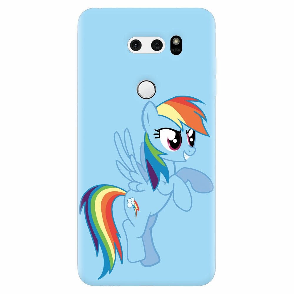 Husa silicon pentru Lg V30, Rainbow Dash