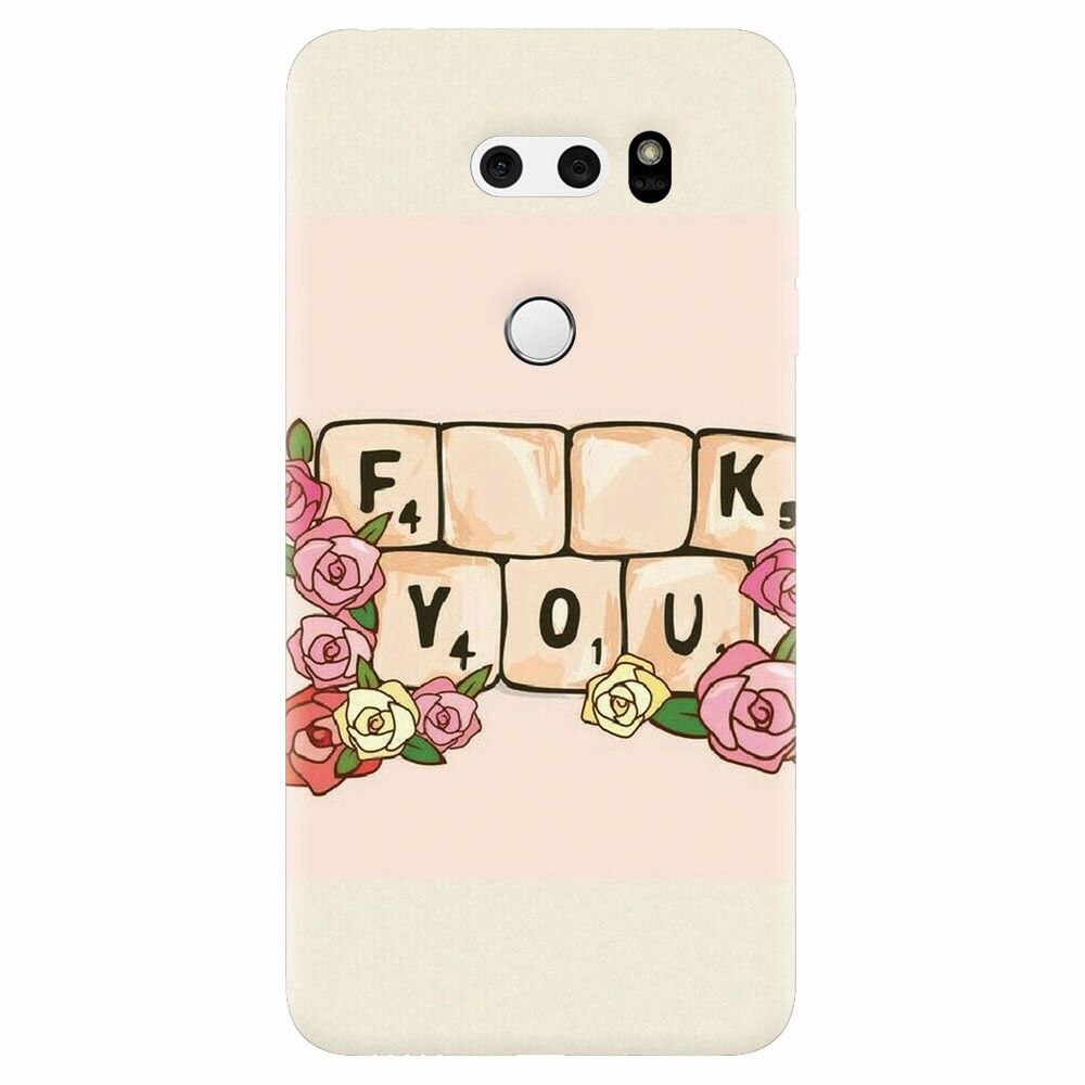 Husa silicon pentru Lg V30, Scrabble