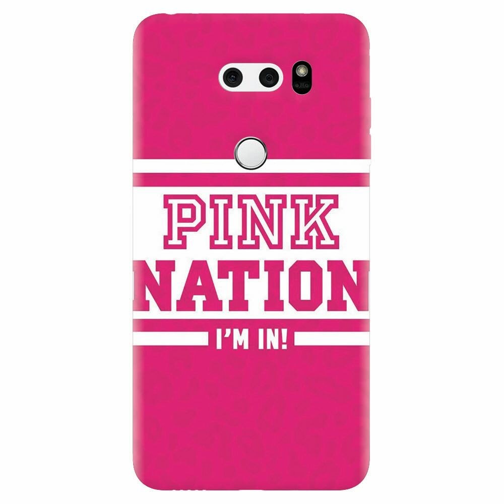 Husa silicon pentru Lg V30, Pink Nation