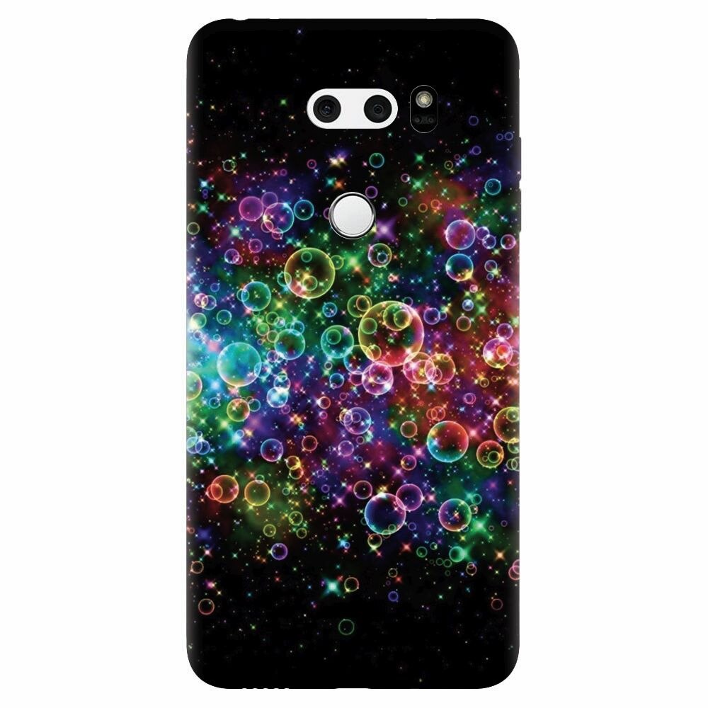 Husa silicon pentru Lg V30, Rainbow Colored Soap Bubbles