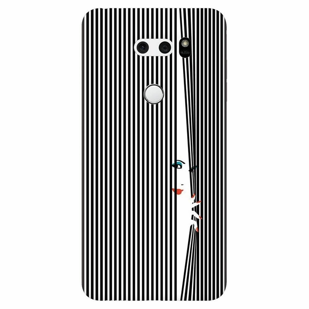 Husa silicon pentru Lg V30, Stripe