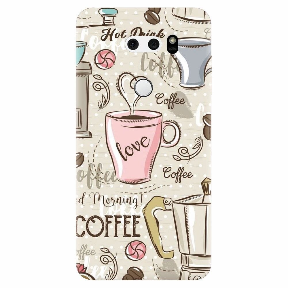 Husa silicon pentru Lg V30, Coffe And Donuts