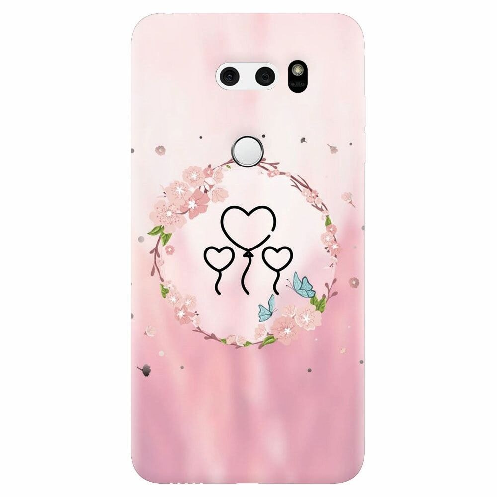 Husa silicon pentru Lg V30, Heart Baloons