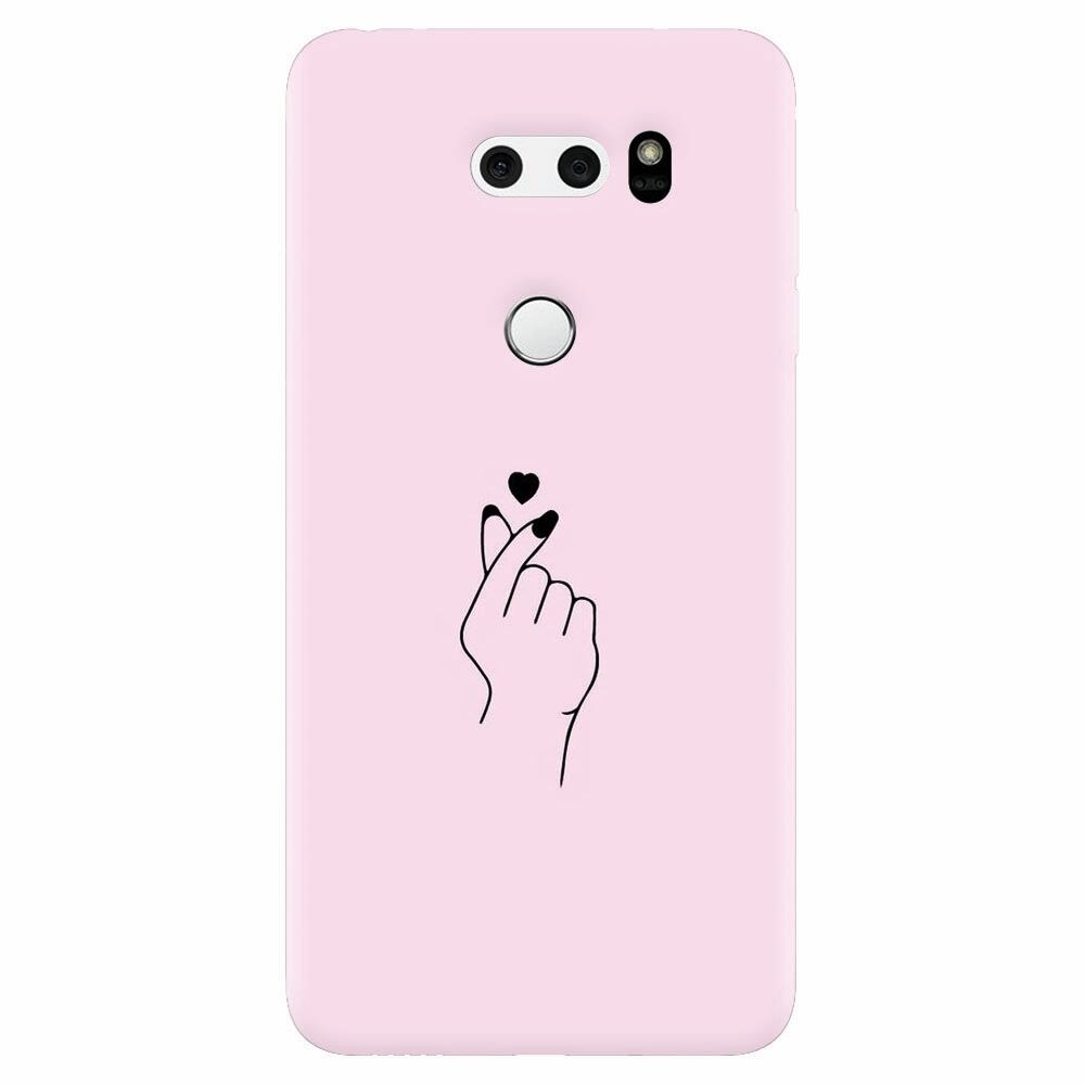 Husa silicon pentru Lg V30, Simple Love