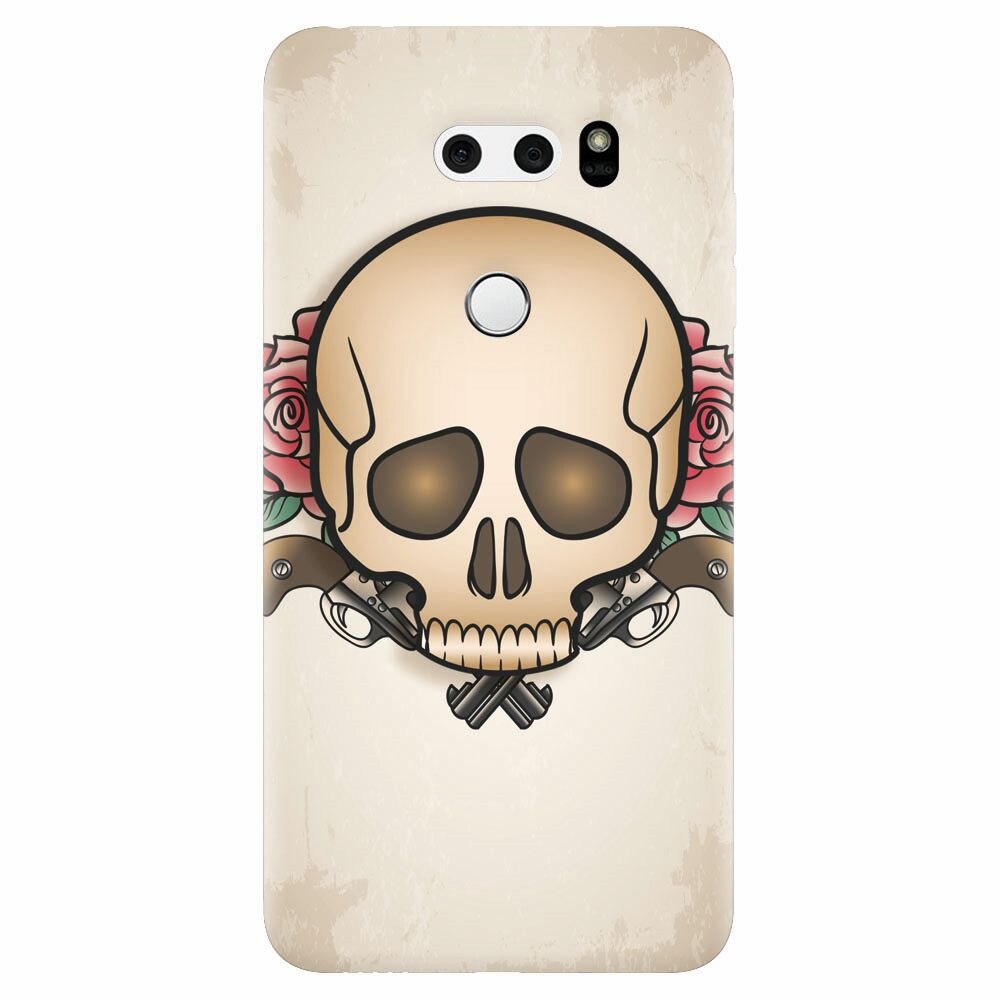 Husa silicon pentru Lg V30, Skulls And Roses