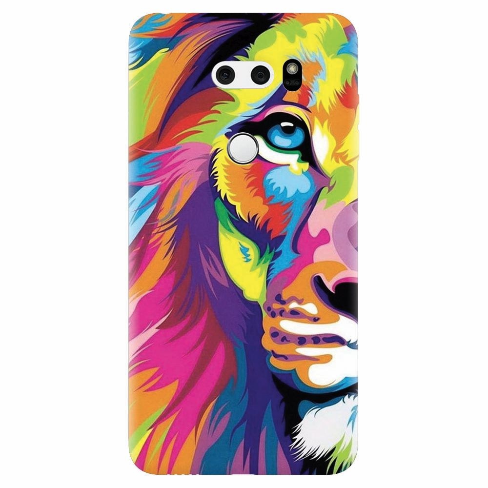 Husa silicon pentru Lg V30, Colorfull Lion 002