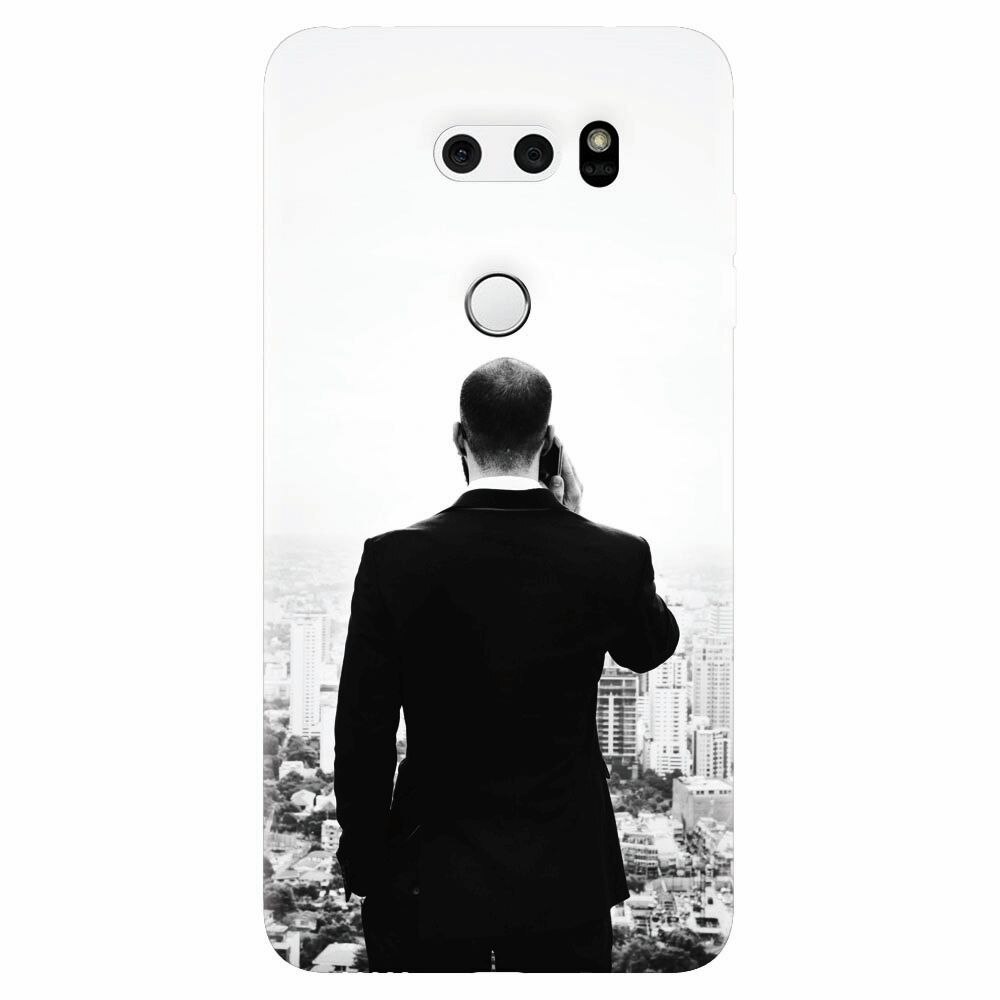 Husa silicon pentru Lg V30, Man In Suit