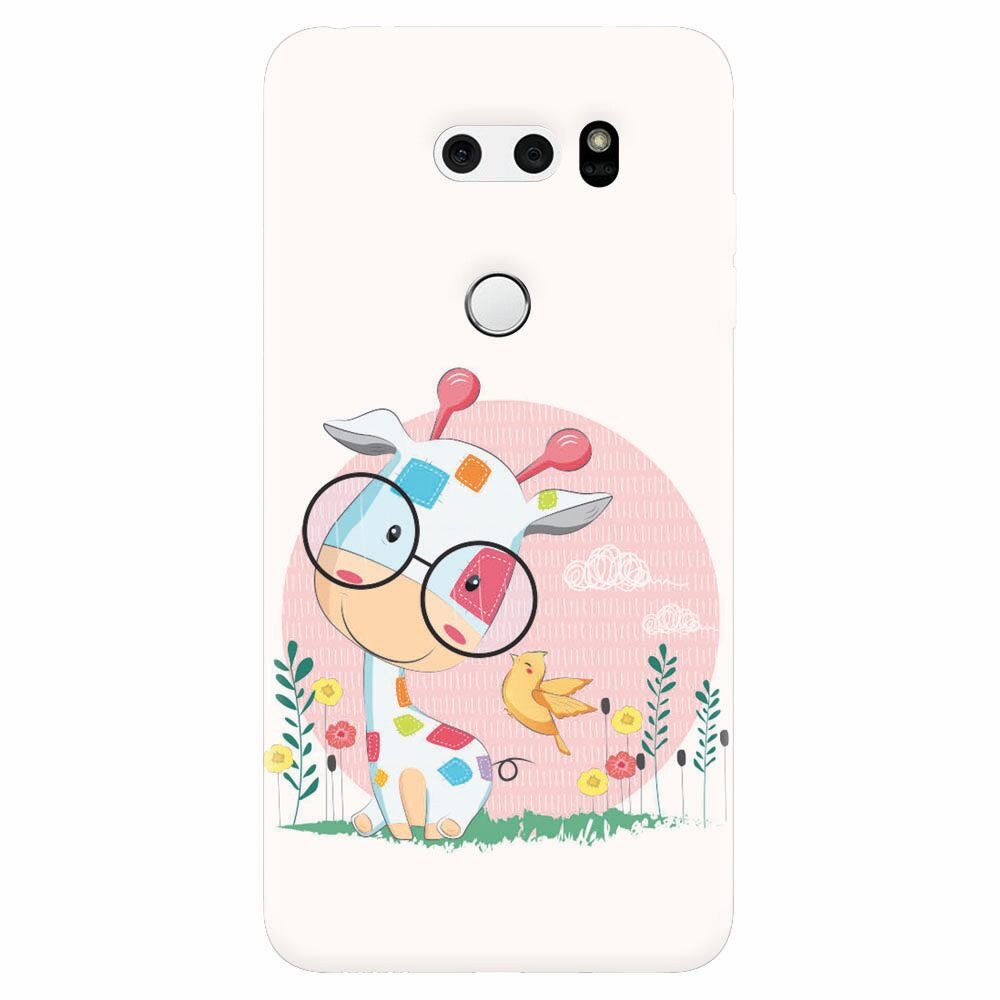 Husa silicon pentru Lg V30, Baby Giraffe