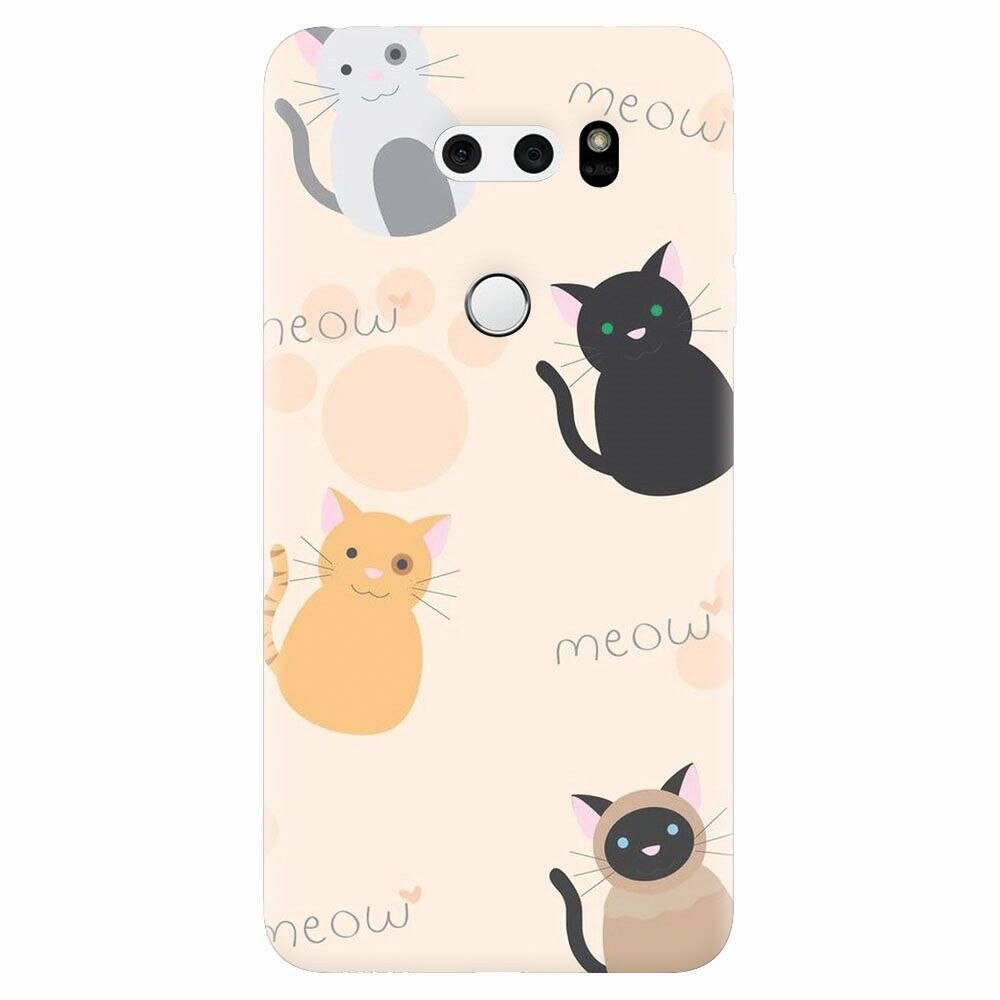 Husa silicon pentru Lg V30, Meow
