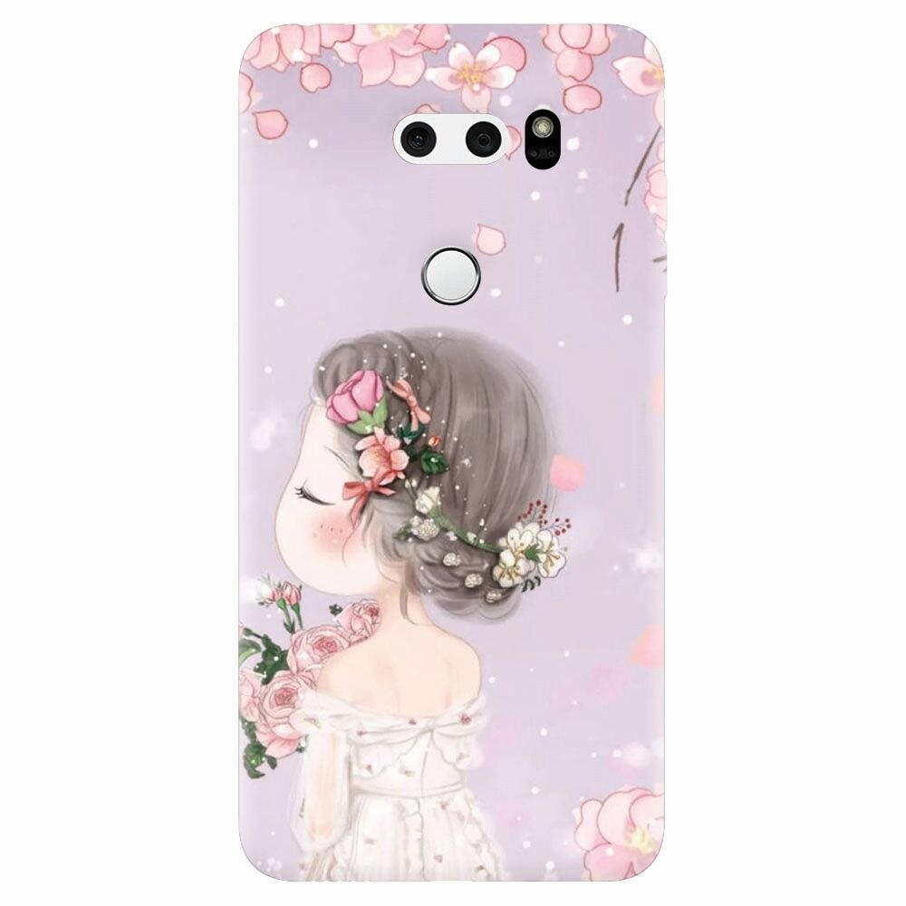 Husa silicon pentru Lg V30, Girl 001