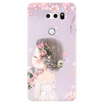 Husa silicon pentru Lg V30, Girl 001 Husa silicon pentru Lg V30, Girl 001