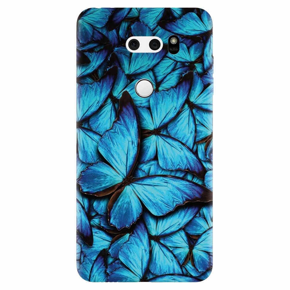 Husa silicon pentru Lg V30, Blue Butterfly 101