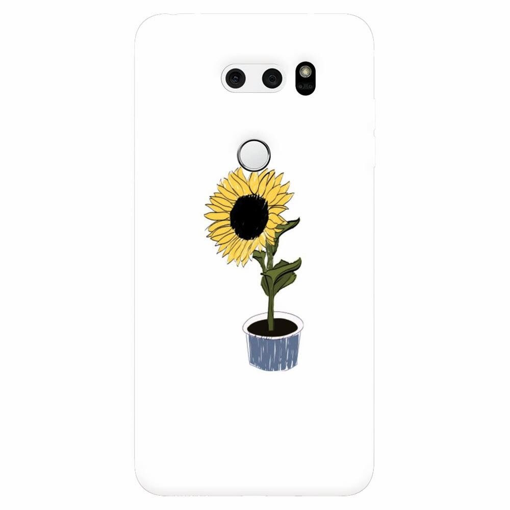 Husa silicon pentru Lg V30, Sun Flower