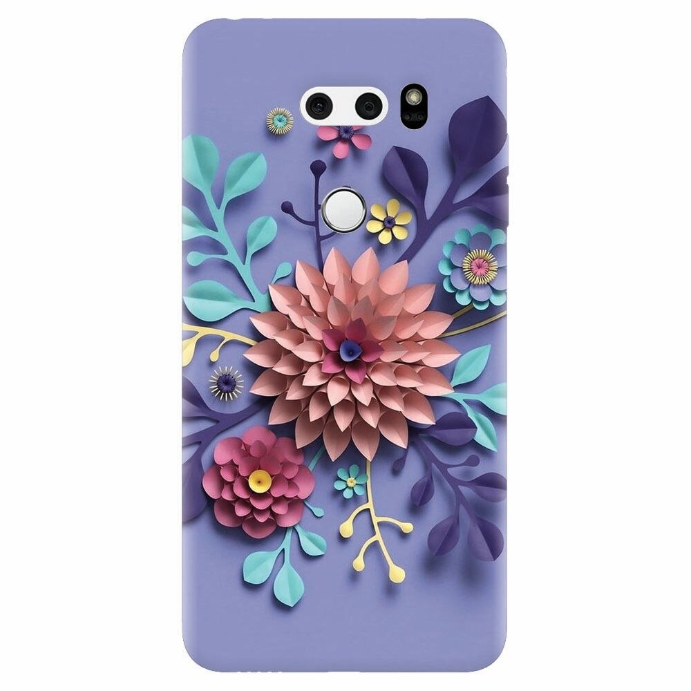 Husa silicon pentru Lg V30, Flower Artwork