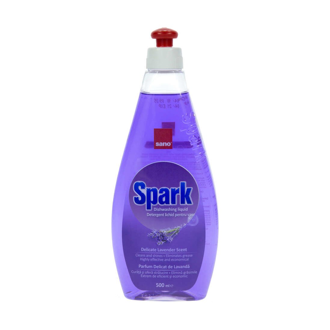 Detergent vase Sano Spark cu perfum delicat de lavanda 500ml