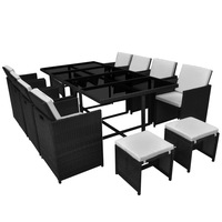 set mobilier gradinaterasaexterior 13 piese vidaxl ratan negrualb 225 x 109 x 74 cm imagen 51_0_
0