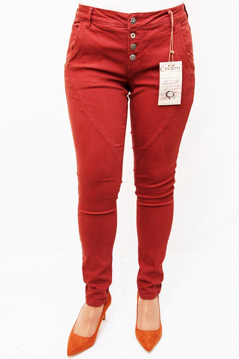 Pantaloni stretch Sisters Point, Maro