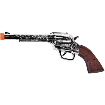 Arma de jucarie pentru copii, model pistol de cowboy cu 12 gloante, 25 cm Arma de jucarie pentru copii, model pistol de cowboy cu 12 gloante, 25 cm