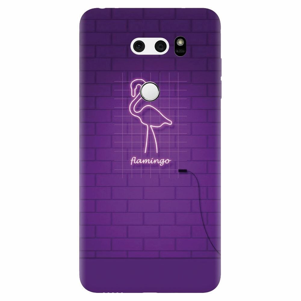 Husa silicon pentru Lg V30, Light Flamingo