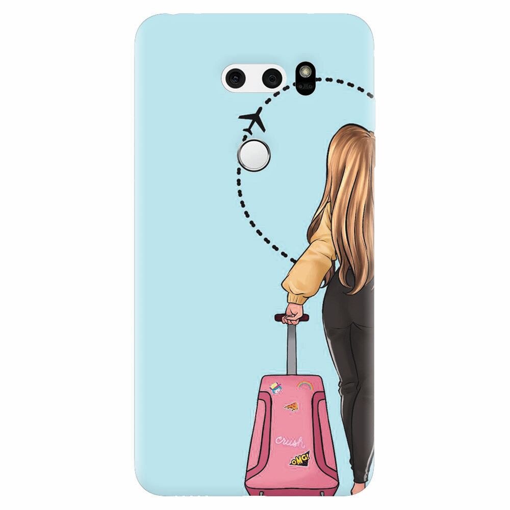 Husa silicon pentru Lg V30, Travel Girl