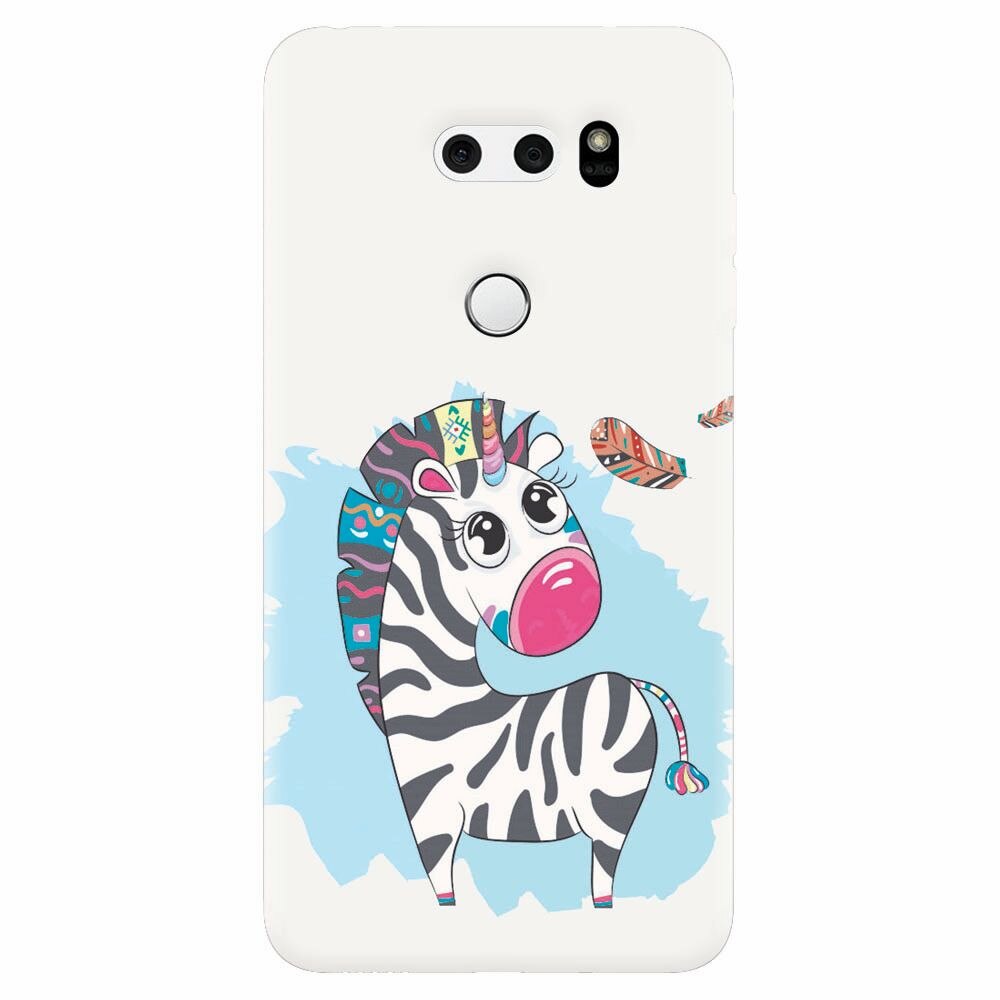 Husa silicon pentru Lg V30, Zebra