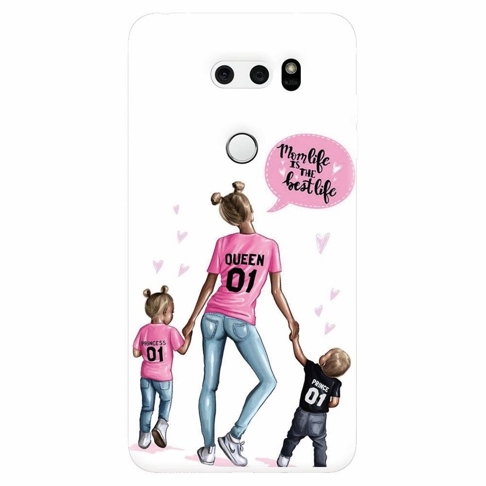 Husa silicon pentru Lg V30, Mom Life