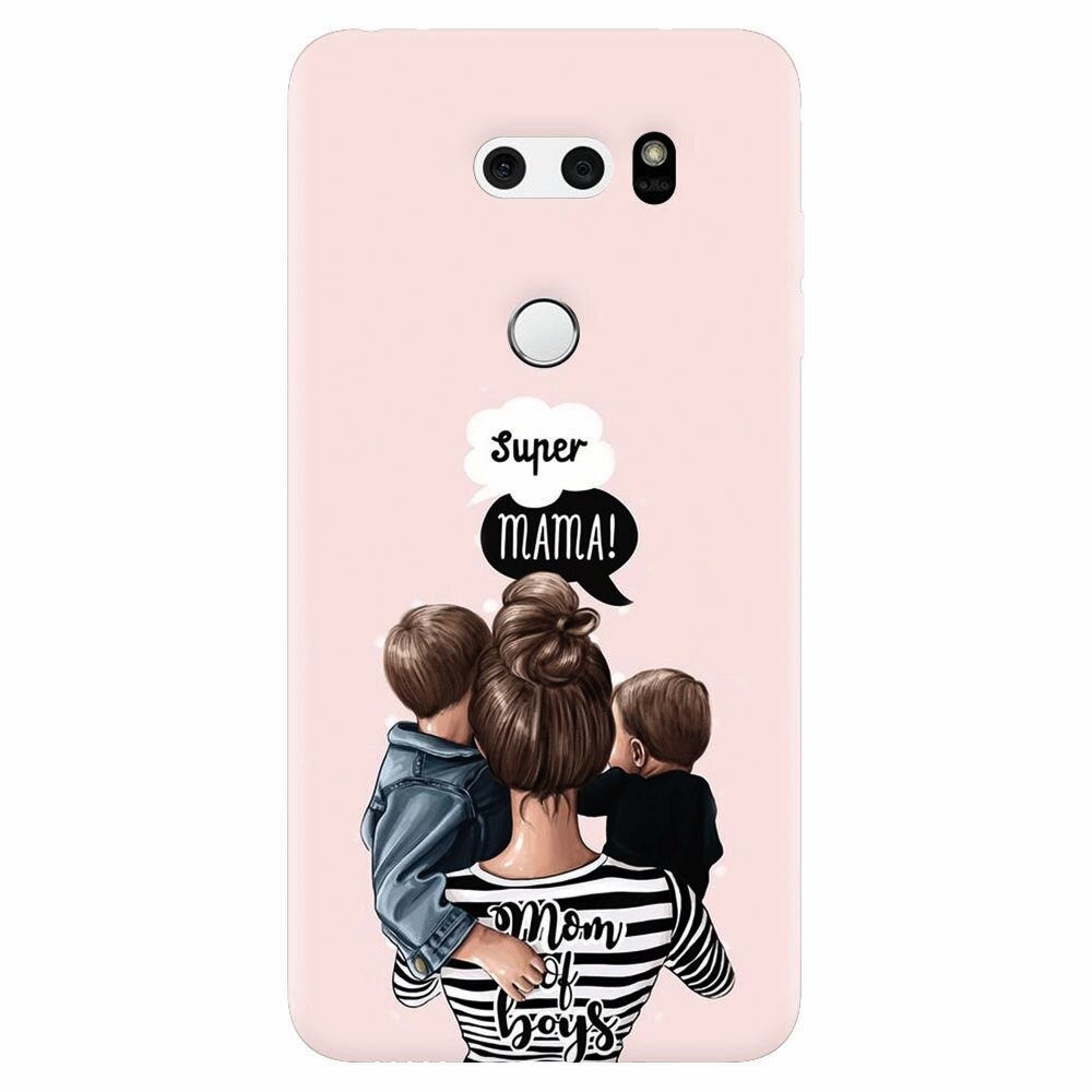 Husa silicon pentru Lg V30, Mom Of Boys