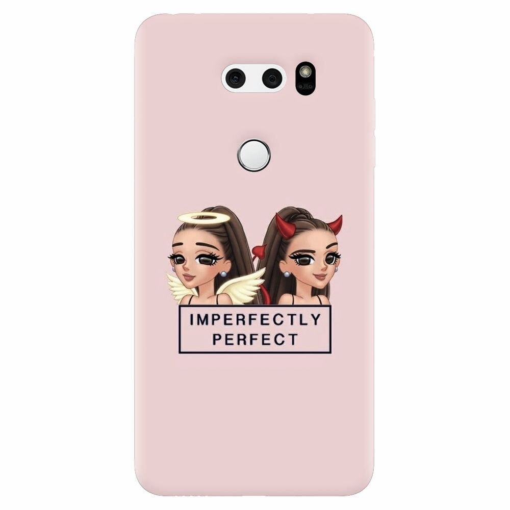Husa silicon pentru Lg V30, Imperfectly Perfect Pink