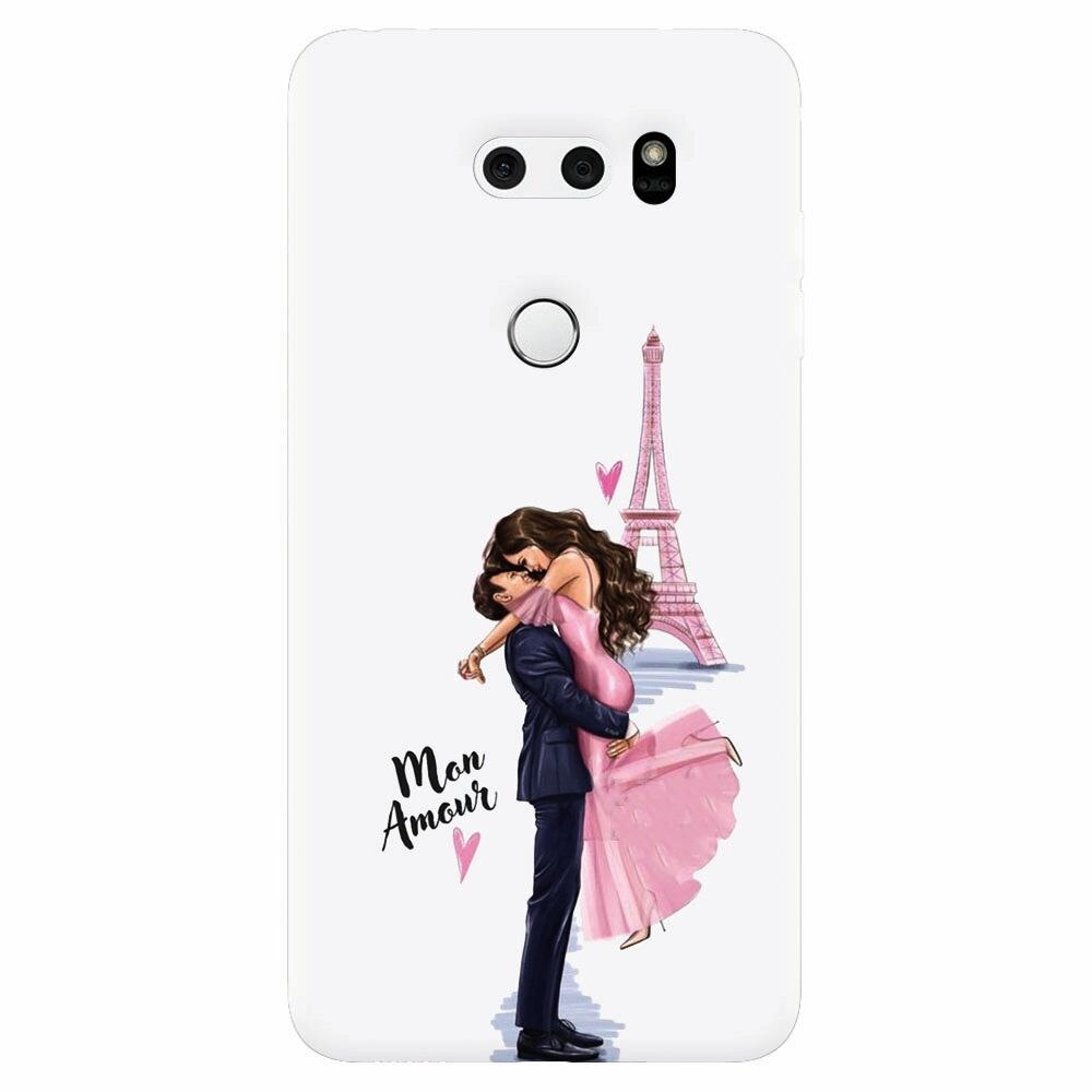 Husa silicon pentru Lg V30, Paris Love Mon Amour