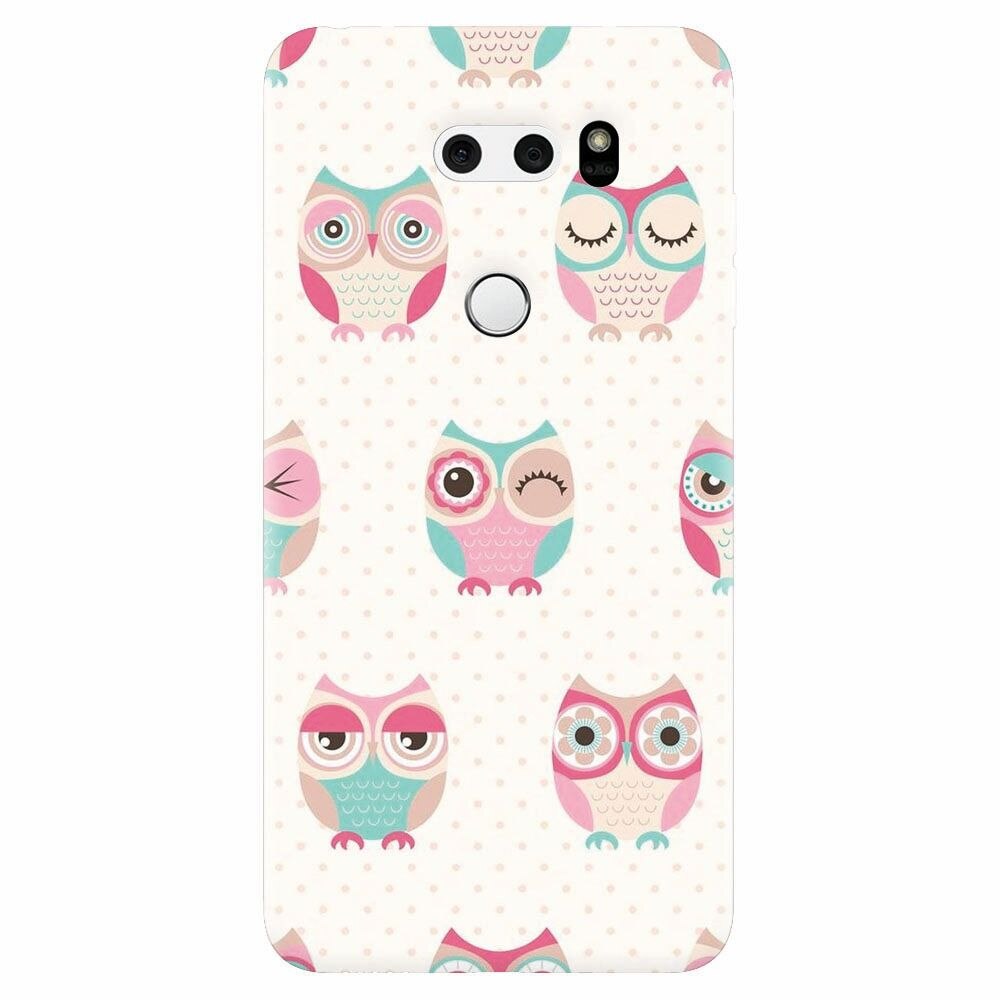 Husa silicon pentru Lg V30, Owl Pattern