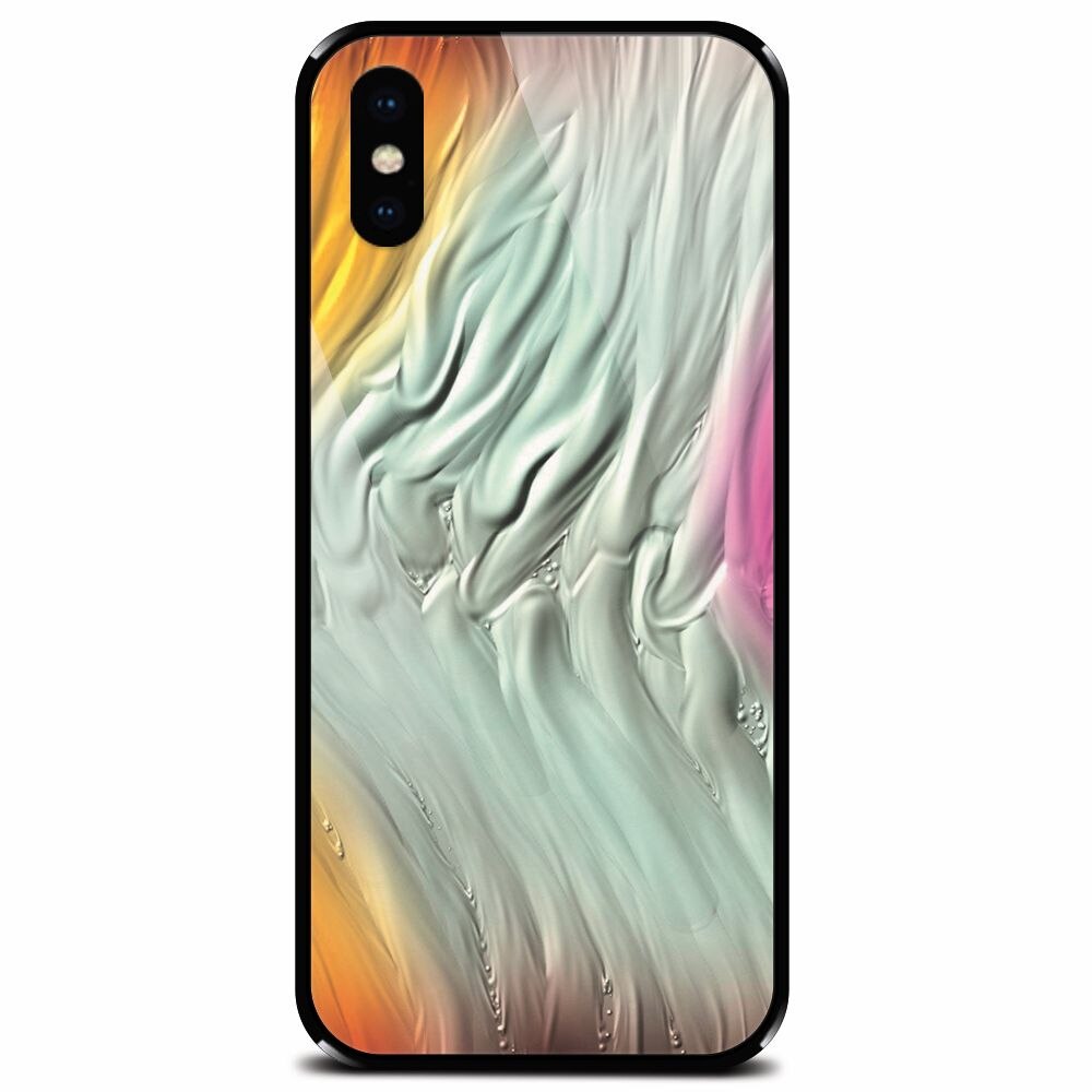 Husa din sticla securizata pentru Apple iPhone XS Max, Attractive Abstract Design