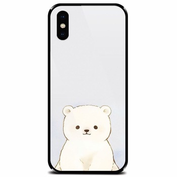 Husa din sticla securizata pentru Apple iPhone XS Max, Bear Husa din sticla securizata pentru Apple iPhone XS Max, Bear