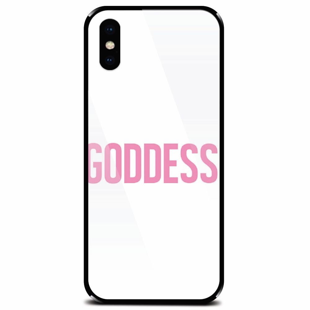 Husa din sticla securizata pentru Apple iPhone XS Max, Goddess Girly