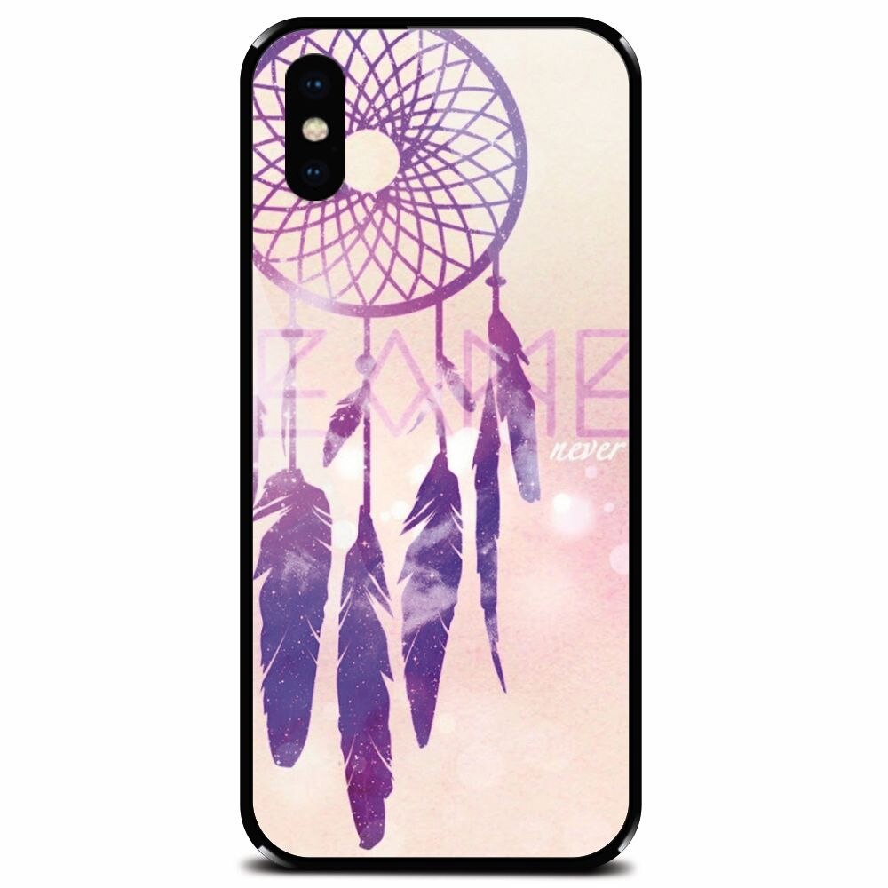 Husa din sticla securizata pentru Apple iPhone XS, Dream Catcher