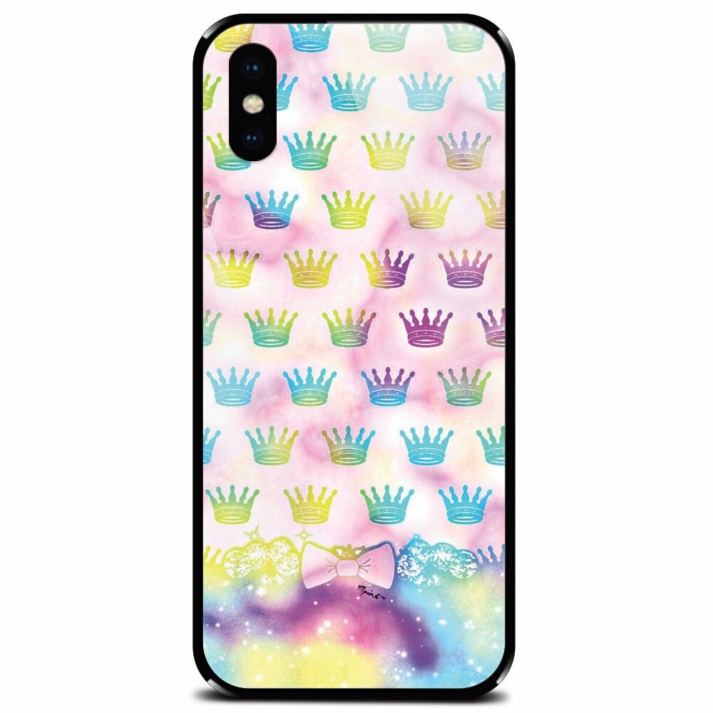 Husa din sticla securizata pentru Apple iPhone X, Girly Plus
