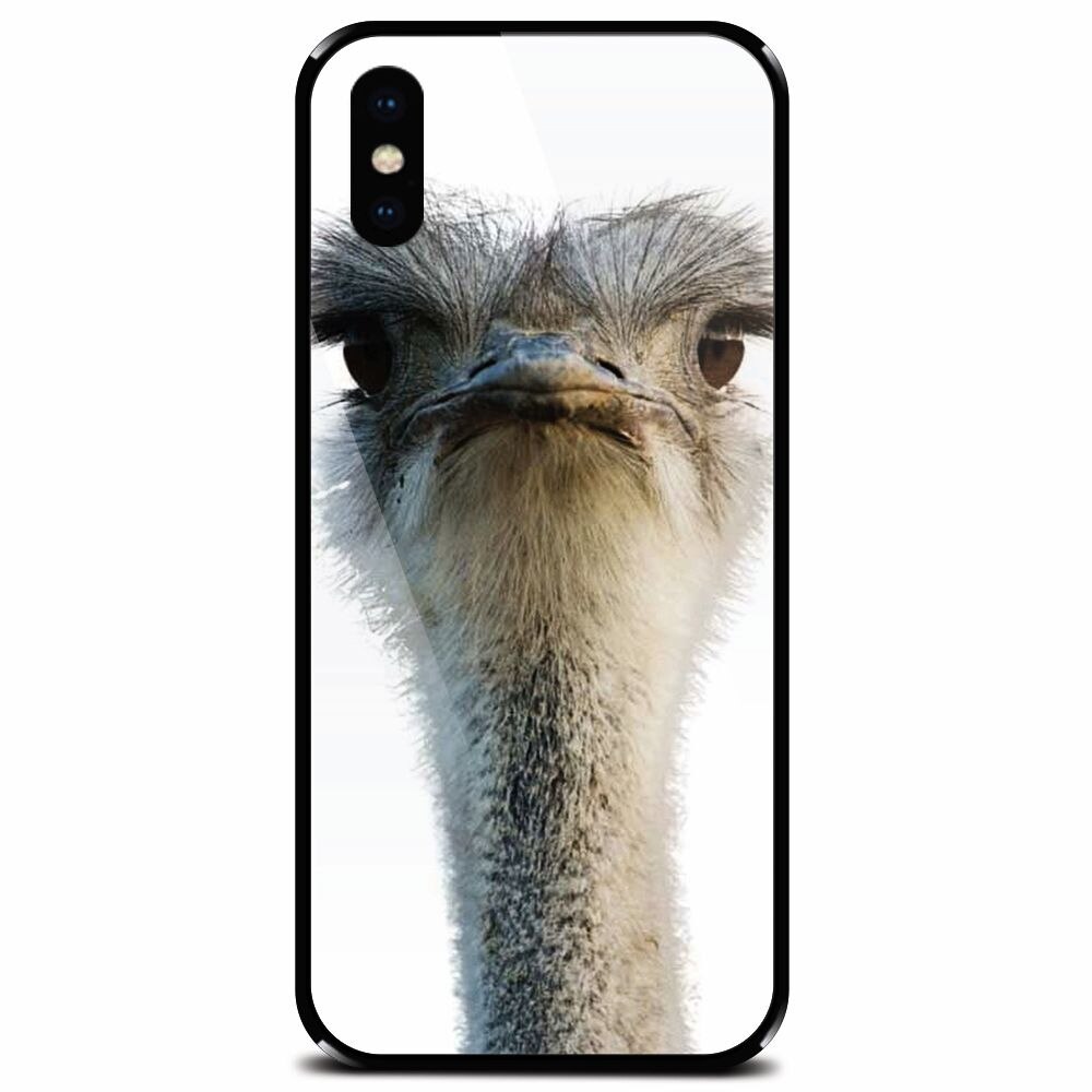 Husa din sticla securizata pentru Apple iPhone X, Emu