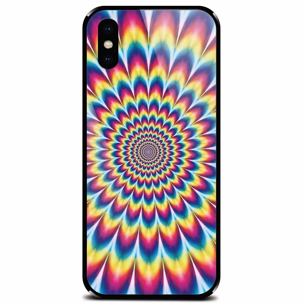 Husa din sticla securizata pentru Apple iPhone XS Max, Hurts My Eyes