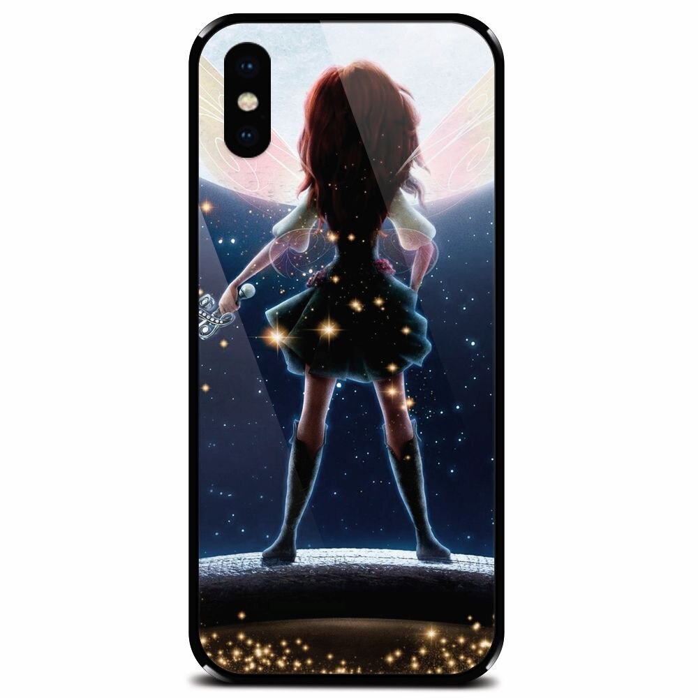 Husa din sticla securizata pentru Apple iPhone XS, Fairy
