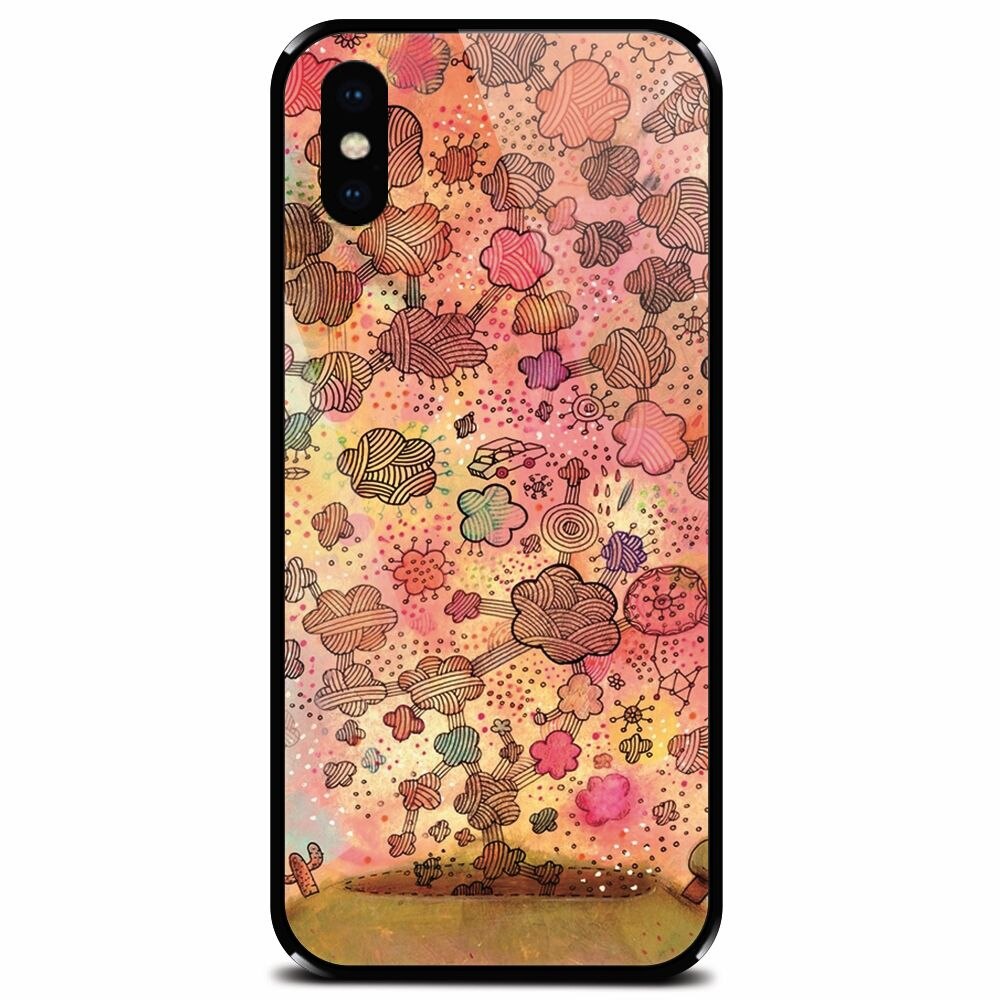 Husa din sticla securizata pentru Apple iPhone XS Max, Girly X