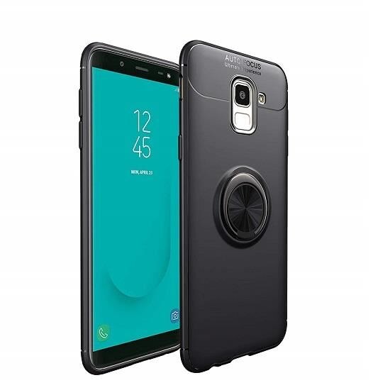 Husa Samsung Galaxy J4 Plus - iberry Ring Case Negru