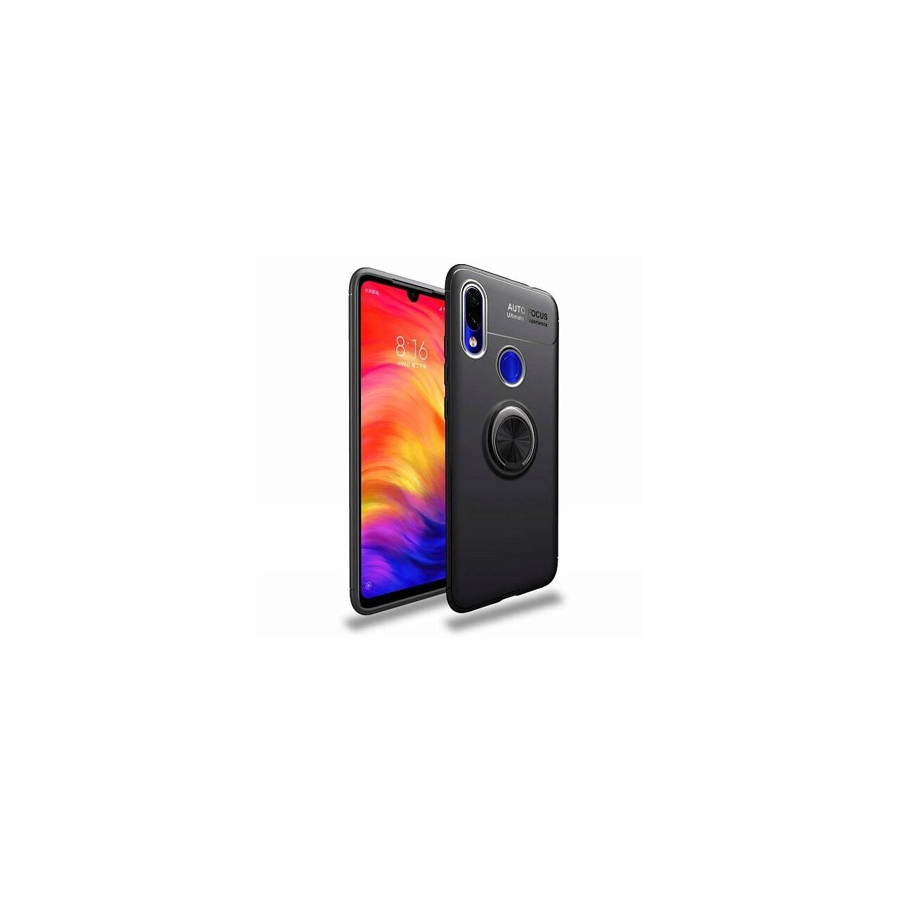 Husa Xiaomi Redmi 7 - iberry Ring Case Negru