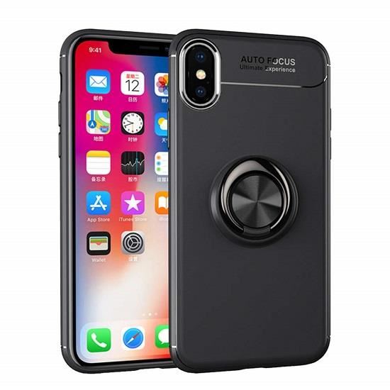 Husa Apple iPhone XS Max - iberry Ring Case Negru