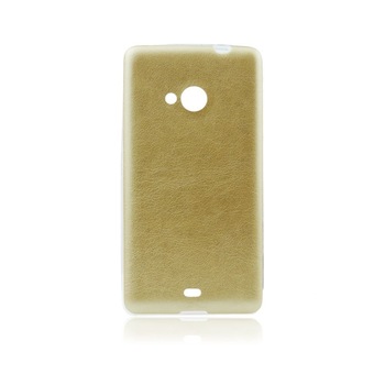 Husa MICROSOFT Lumia 540 - Jelly Piele (Auriu) Husa MICROSOFT Lumia 540 - Jelly Piele (Auriu)