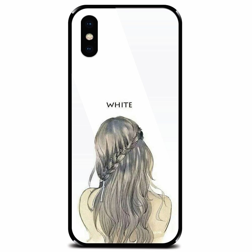 Husa din sticla securizata pentru Apple iPhone X, White