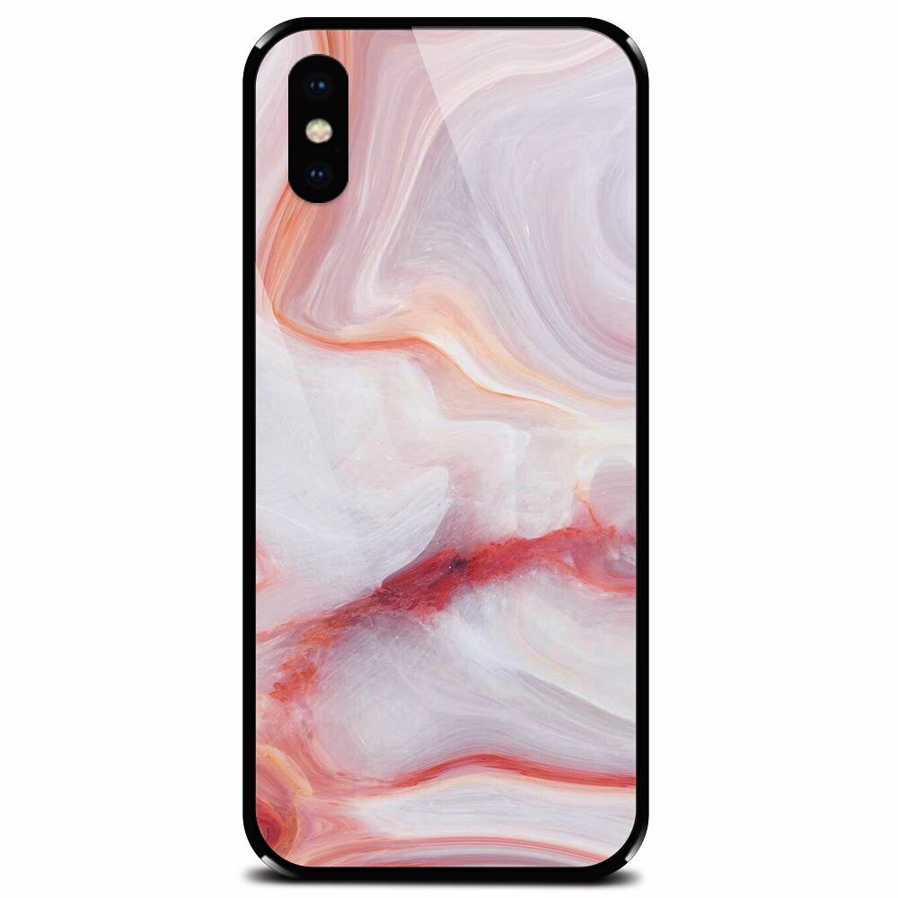Husa din sticla securizata pentru Apple iPhone XS, Abstract 102