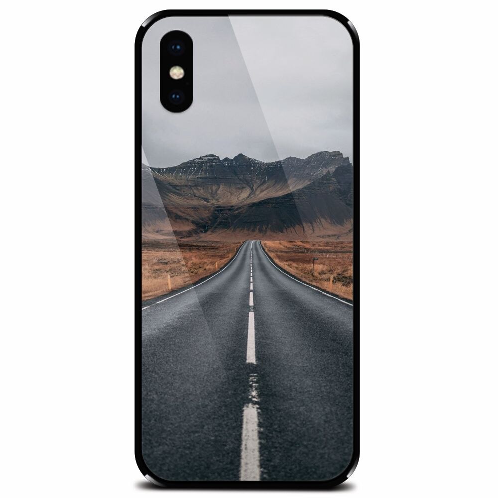 Husa din sticla securizata pentru Apple iPhone XS, Adventure