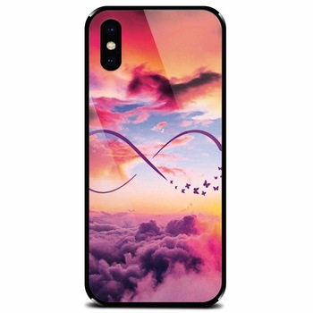 Husa din sticla securizata pentru Apple iPhone XS Max, Infinit Love 101 Husa din sticla securizata pentru Apple iPhone XS Max, Infinit Love 101