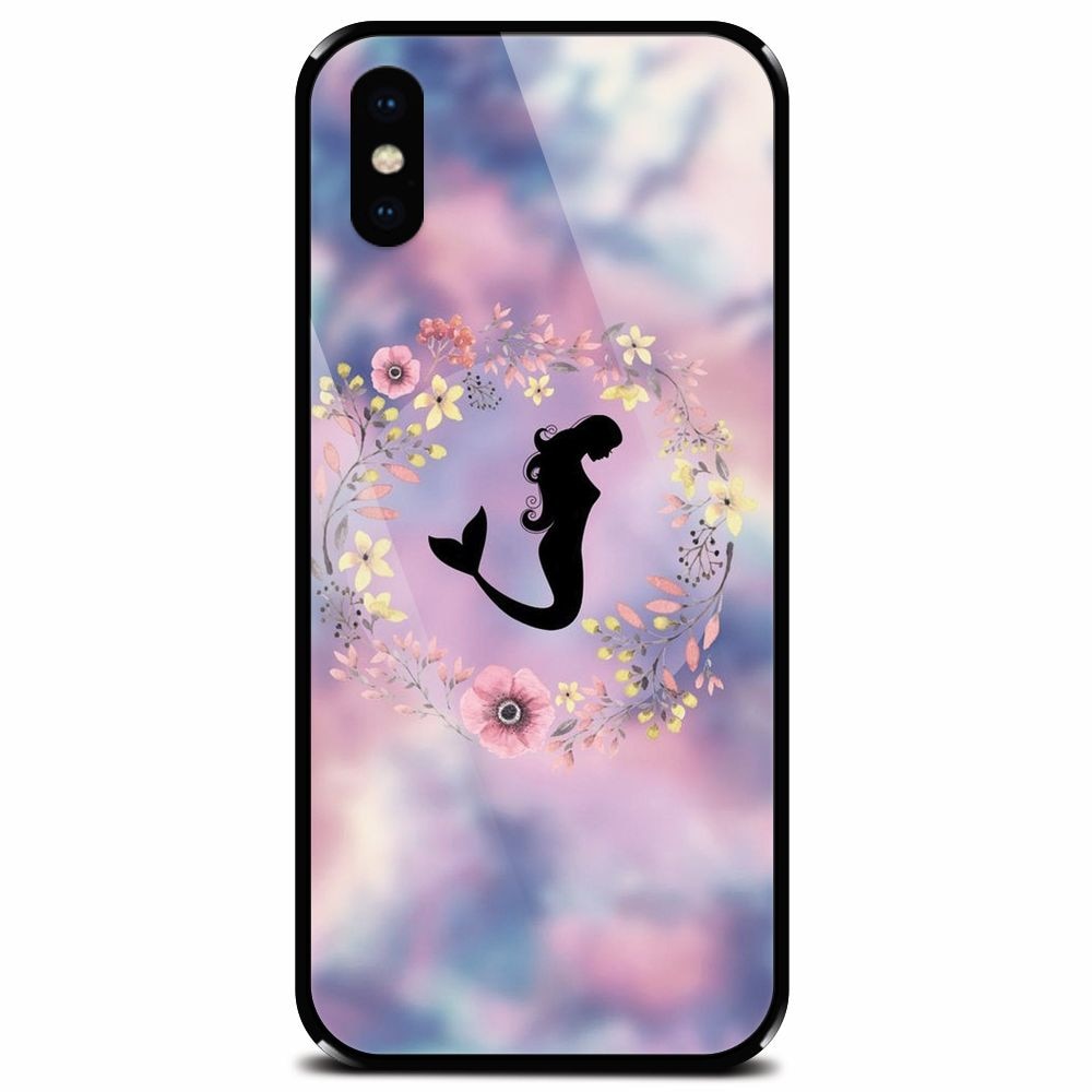 Husa din sticla securizata pentru Apple iPhone X, Siren