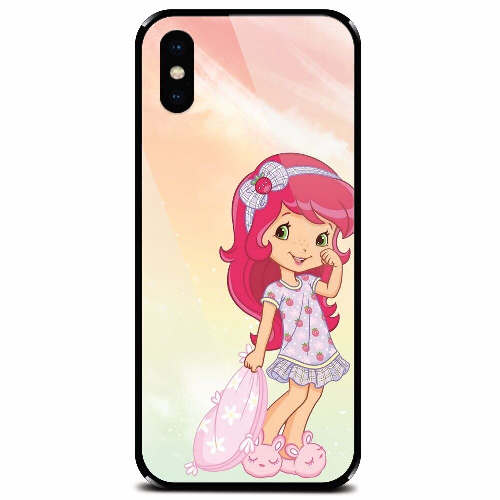 Husa din sticla securizata pentru Apple iPhone X, Sweet Girl