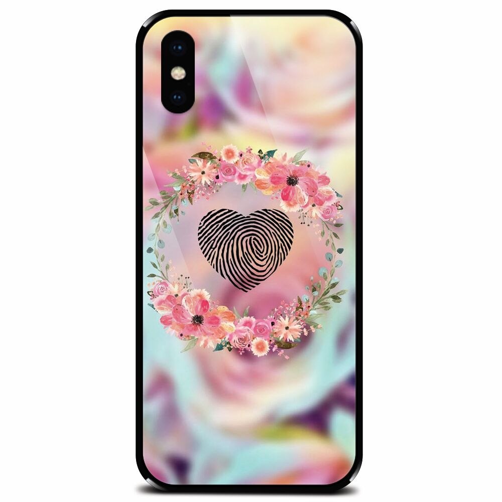 Husa din sticla securizata pentru Apple iPhone XS, Fingerprint